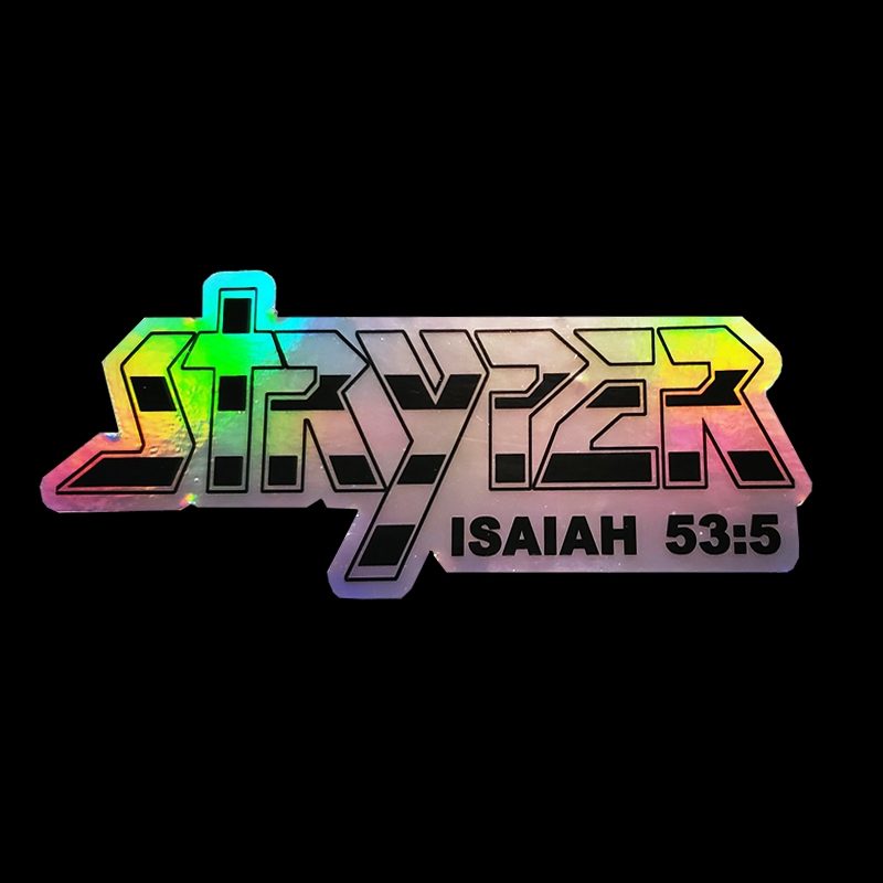 Stryper Die Cut Prismatic Sticker