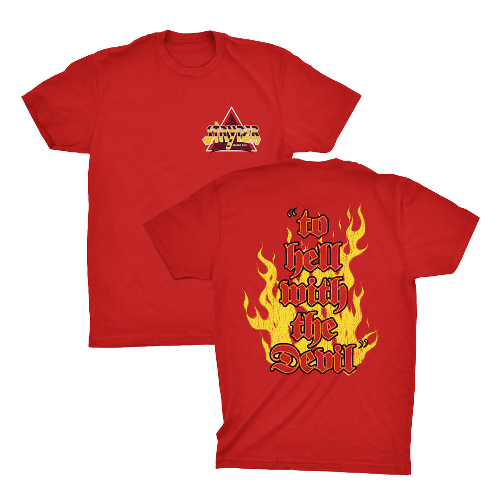 To Hell With The Devil Throwback T, Red