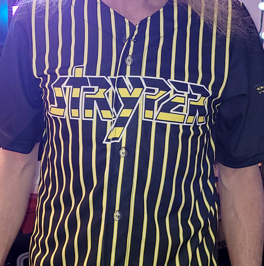The Stryper Pinstripe Baseball Jersey