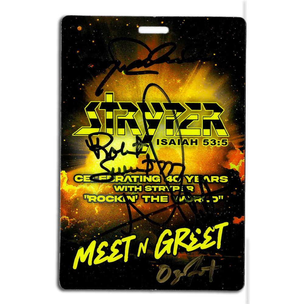 Autographed 40th Anniversary Tour Meet & Greet Pass