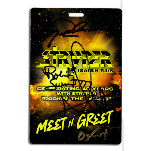 Autographed 40th Anniversary Tour Meet & Greet Pass