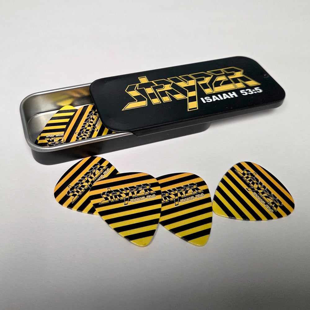 Stryper Guitar Pick and Tin Set