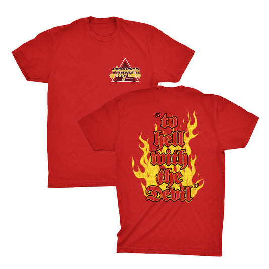 To Hell With The Devil Throwback T, Red