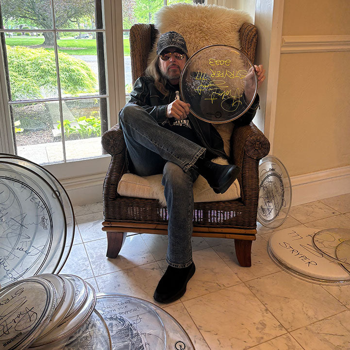 Collectible 8 - Signed 14" Drum Head