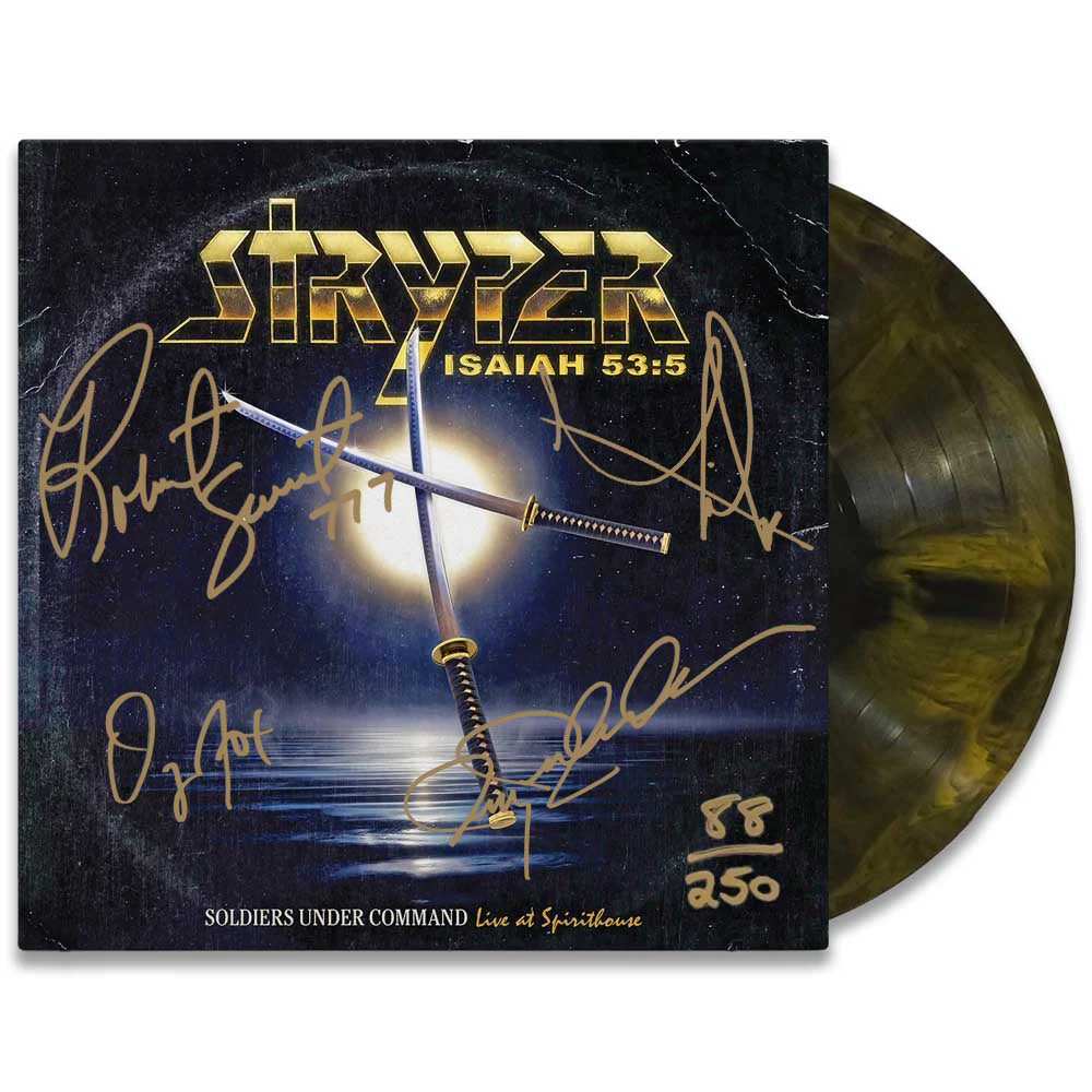 Soldiers Under Command Live At Spirithouse LP - Limited Edition Yellow & Black Swirl Vinyl - Autographed
